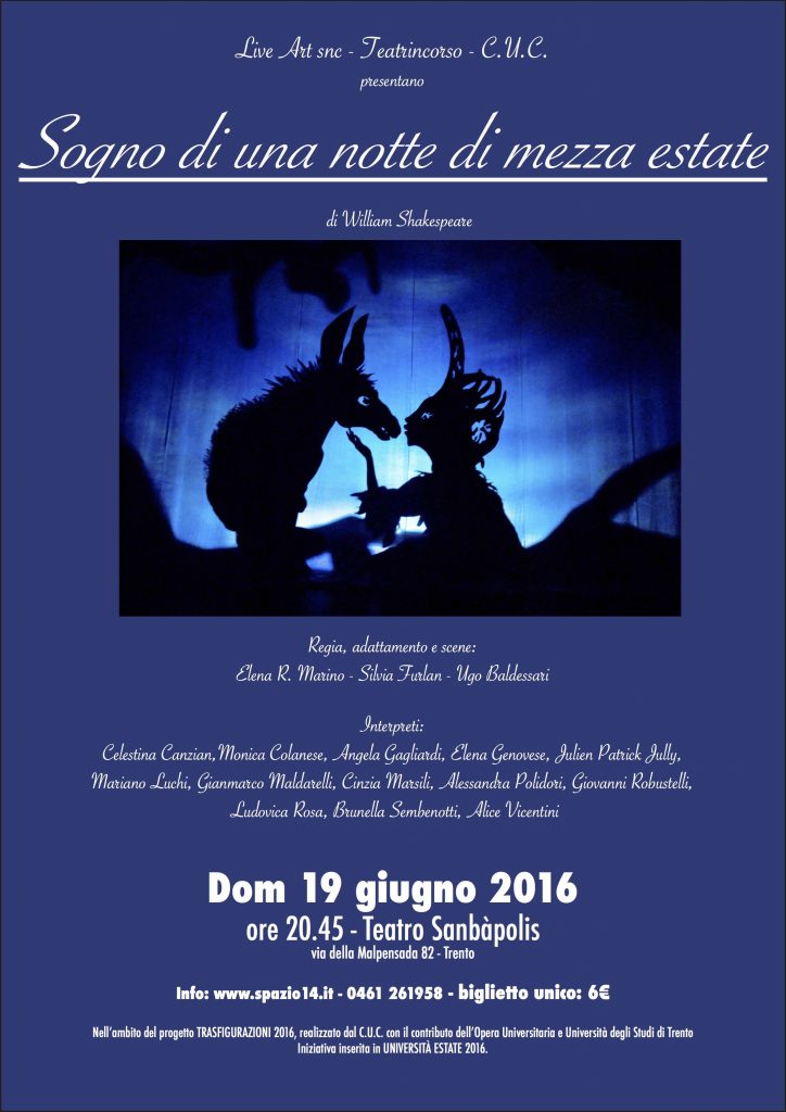 Locandina Sogno di una notte di mezza estate new web